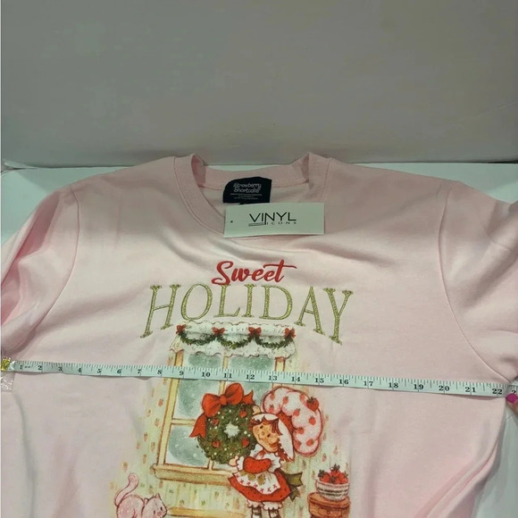 Starberry Shortcake Fields Pink Holiday Sweater Size M NWT - Picture 4 of 7